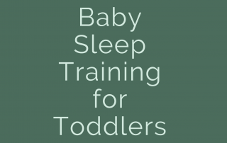 baby sleep training for toddlers